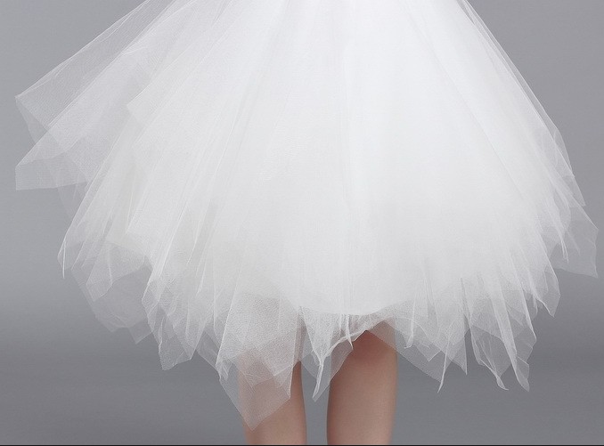 WD77DLF05 White Bridesmaid dress